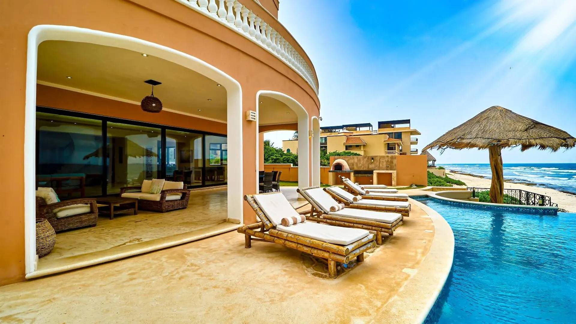 Hacienda Tankah Stunning Private Villa With 7 Bedrooms 8 Beds Pool And Personal Cook Luxury Exclusivity And Comfort For Groups And Families Of Up To 14 Guests In A Paradise By The Sea contacts